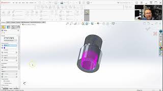 SolidWorks: Threads and Helix Coils  Internal Threads (Section 102)