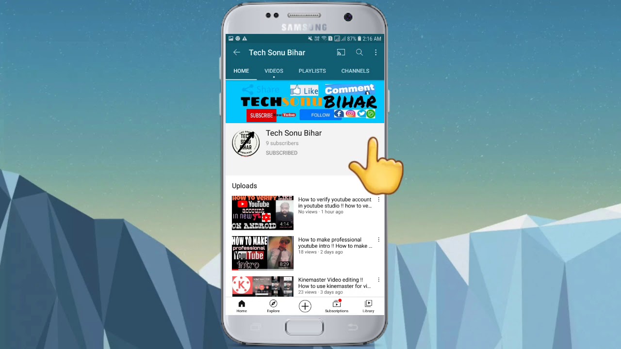 Tech Sonu Bihar channel bell icon intro