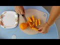 Cara memotong buah oren