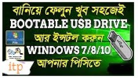 How to make Bootable USB pendrive for Windows[7/8/8.10] - The BEST Tutorial !!