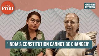 'India's constitution can be amended, not changed', says fmr Lok Sabha Speaker Sumitra Mahajan