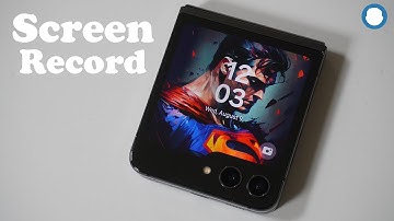 How To Screen Record On Galaxy Z Flip 5 / Fold 5 - Easy!