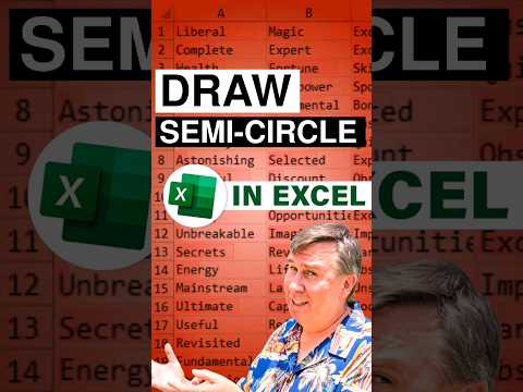 Excel - Draw a Semi-Circle - MrExcel Video on YouTube