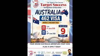 ONLY 9 DAYS LEFT! 🚨🇦🇺 Australia Work & Holiday Visa (Subclass 462) –