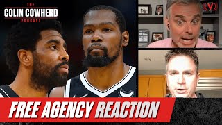 Chris Mannix on Durant trade from Nets, Kyrie-Lakers move, Jazz \& Windhorst | Colin Cowherd Podcast
