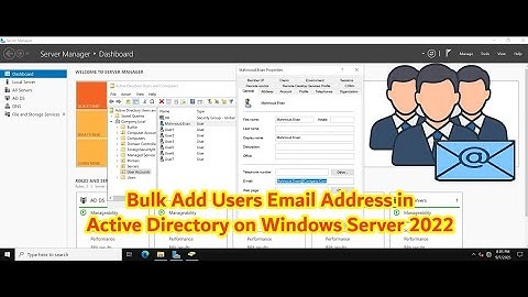 How to Bulk Add Domain Users Email Address in Active Directory on Windows Server 2022