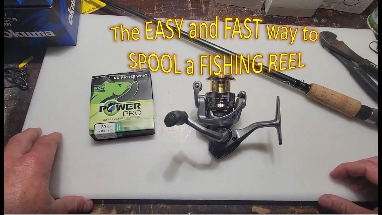 The EASY and FAST way to SPOOL a FISHING REEL! 