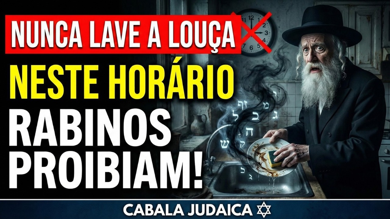 🔴NUNCA lave a louça neste horário — antigos rabinos judeus proibiam por este motivo | Cabala