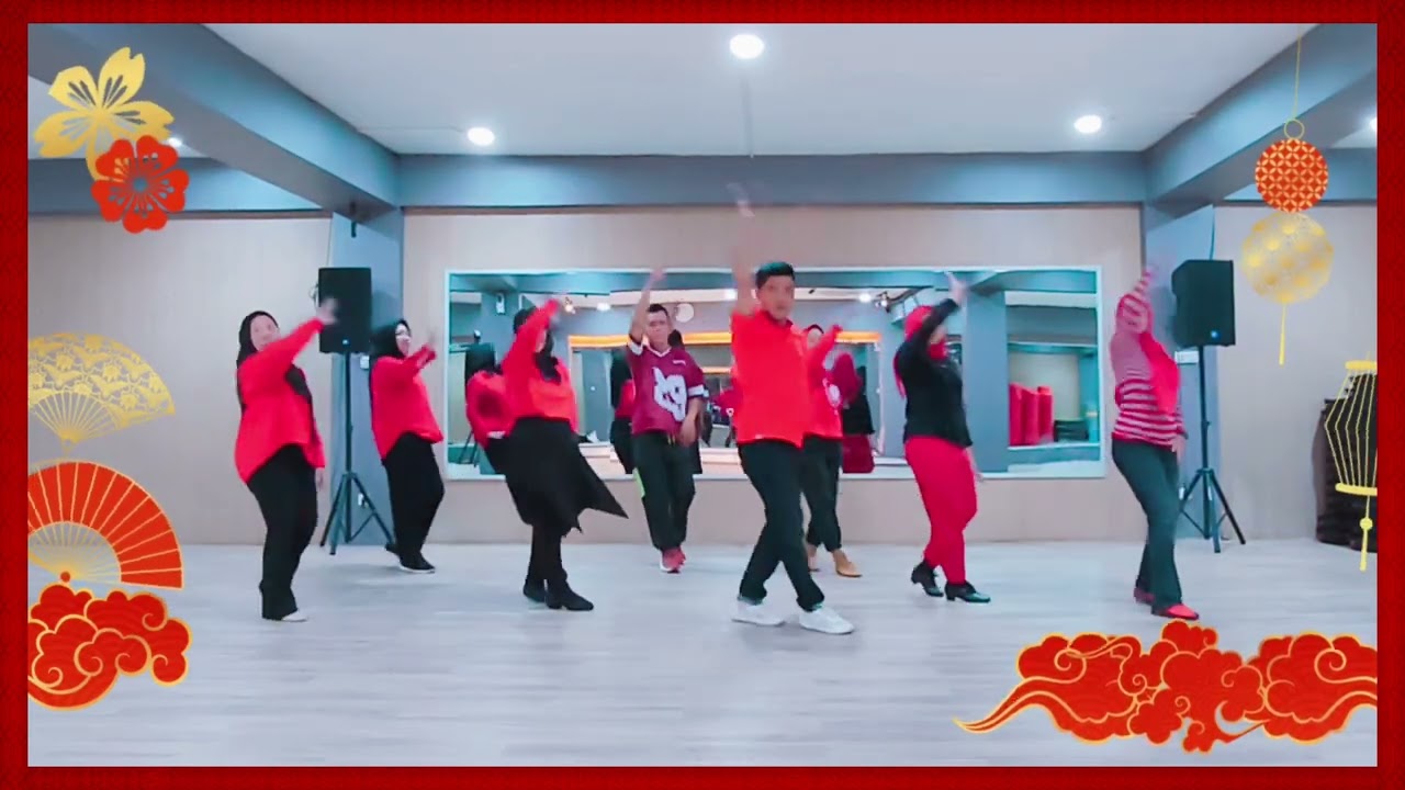 Ai Pia Cia Eh Iang (爱拼才会赢) - Line Dance / Demo : Okami Studio Palembang