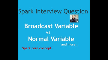 Broadcast variable in Spark |Shared variable |Spark Interview Question | Spark tutorial