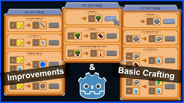 Godot 3 Inventory Tutorial | Basic Crafting & Improvements | Part 8