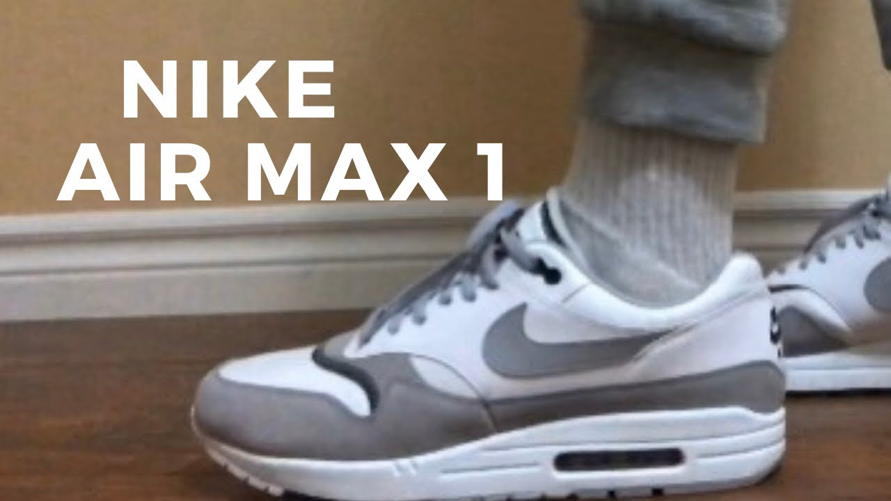 NIKE AIR MAX 1 “WOLF GREY/WHITE” REVIEW AND ON FEET - YouTube