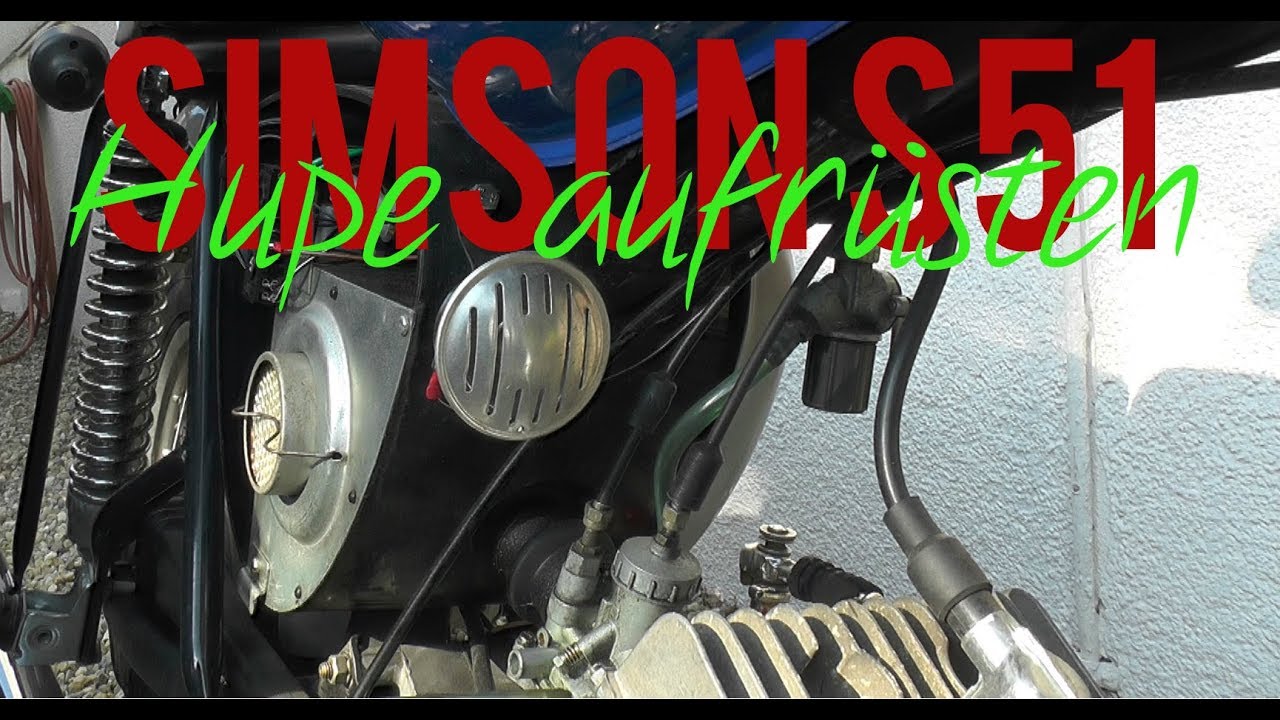 Simson S51 🛵 Hupe aufrüsten 
