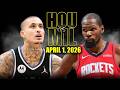 Houston Rockets vs Milwaukee Bucks Full Game Highlights – April 1, 2026 | NBA Season