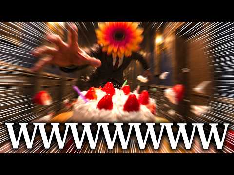 ケーキを落とさないように命懸けで運んだらバカ笑った。