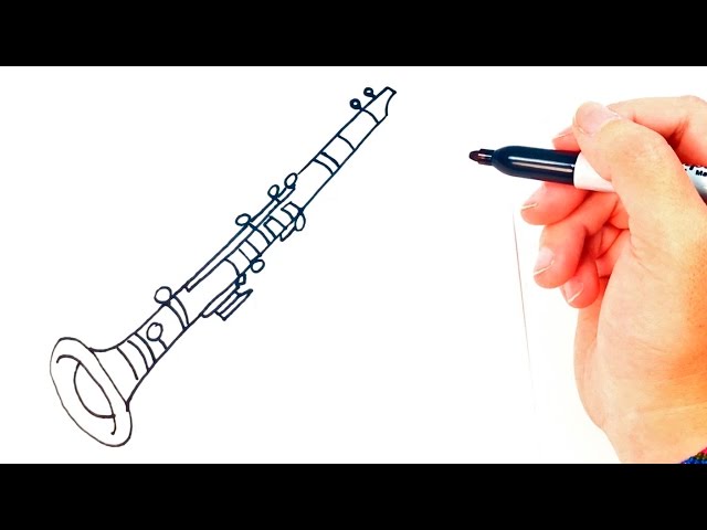 Vector Sketch Clarinet-vektorgrafik och fler bilder på Arrangera -  Arrangera, Bild, Blåsmusikant - iStock