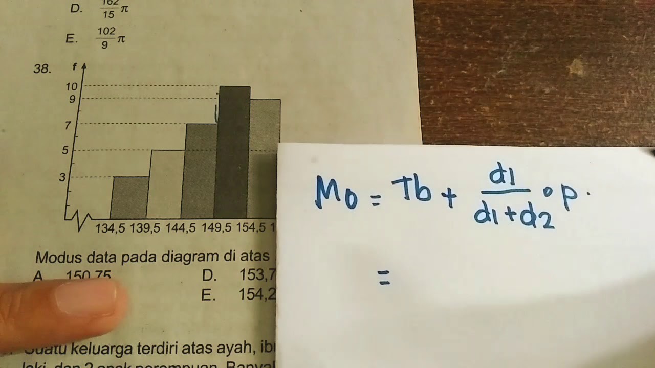 Cara mudah menyelesaikan soal modus dan median pada diagram yang disediakan  YouTube