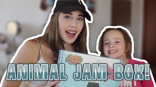 ANIMAL JAM BOX!! that every aj youtuber has already reviewed but i have my sister so its ok