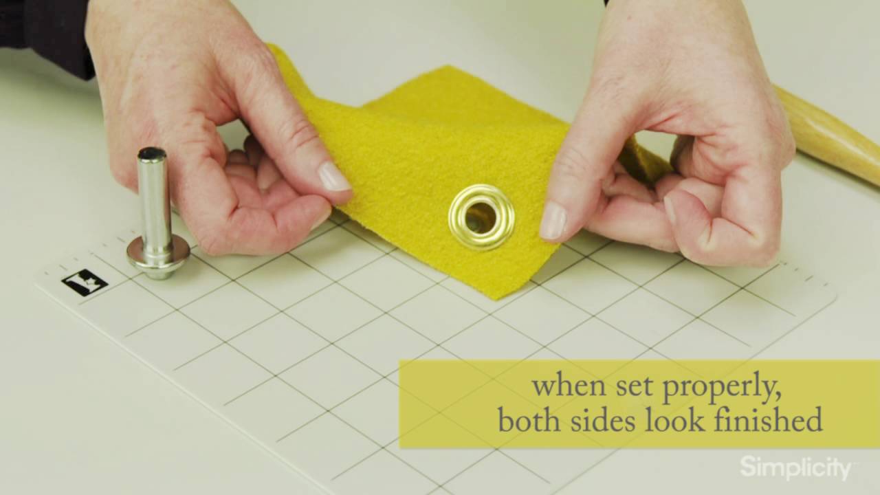 How to install eyelets and grommets - FREE video - Sew Modern Bags