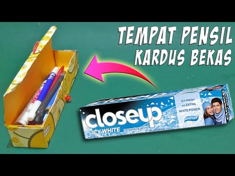 tempat pensil dari botol bekas // cara membuat tempat pensil dari botol. 