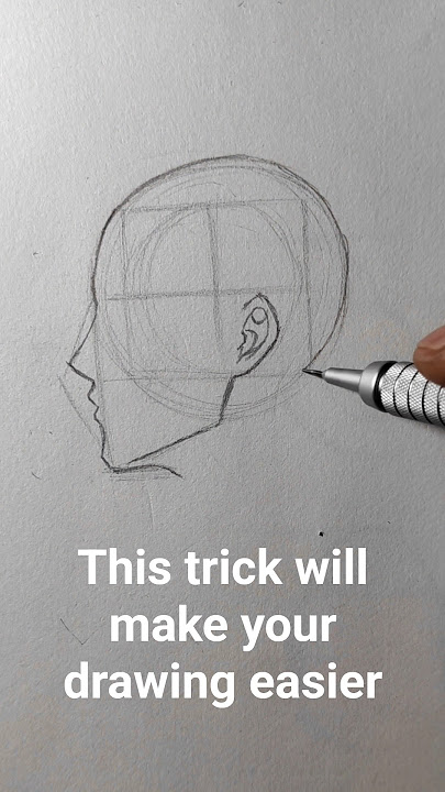 How to Draw Anime Side Face step by step #shorts