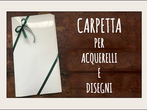 Come fare una CARPETTA PROFESSIONALE per acquerelli e disegni   Arte per Te