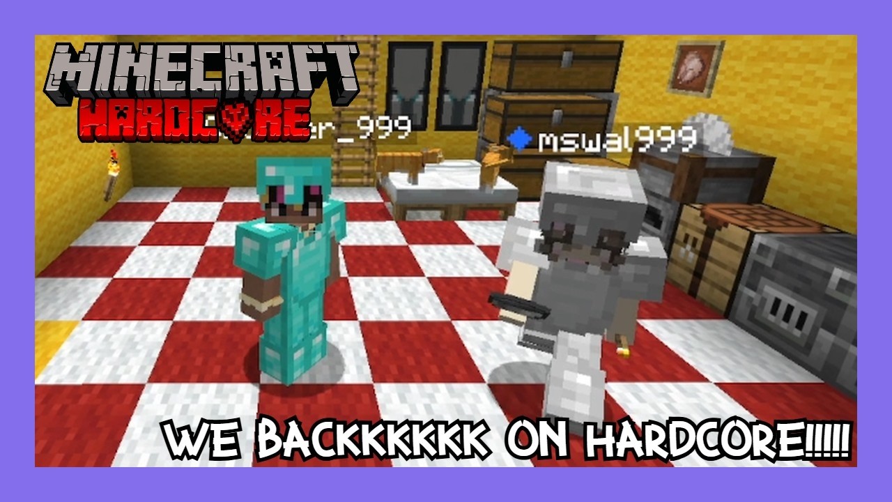 WE BACK ON HARDCORE!!!- [Minecraft Hardcore With GF]- [EP 5] - YouTube