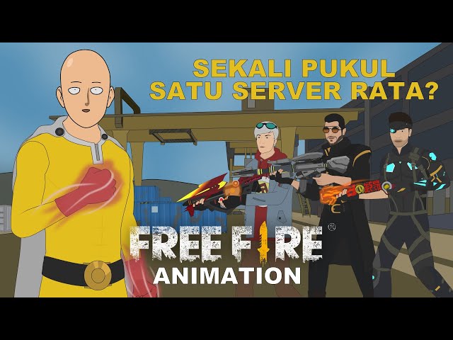Sekali Pukul Satu Server Rata? | Free Fire Animation class=