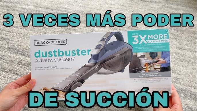 Aspiradora de Mano Compacta Black + Decker, Absorbe Líquidos y Sólid