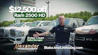 Sports Performance Make this the Summer Event at Blaise Alexander Chrysler Dodge Jeep RAM Fiat of Lewisburg