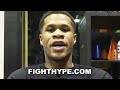 DEVIN HANEY REACTS TO GERVONTA DAVIS "CONTRACT UP" WITH MAYWEATHER NEWS; GIVES "BIG FIGHT" ADVICE