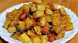 小吃攤上的土豆為什么好吃，掌握方法，酥香美味又解饞，簡單易做 #美食 #做飯 #中餐 #家常菜 #菜譜