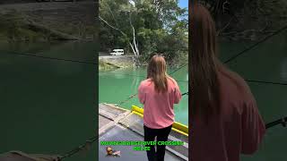 Moving Bridge Crossing Belize 🇧🇿 | Watch the Bridge Open 😳🌉🔥