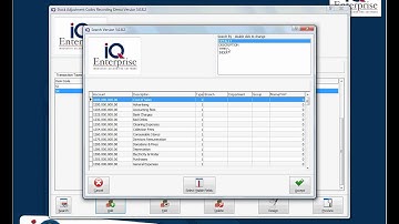 IQ POS   Utilities   Setup   Module Parameters   Stock   Adjustment Codes   1  Adjustment Codes   Sundry Issues