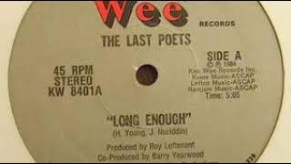 THE LAST POETS- long enough