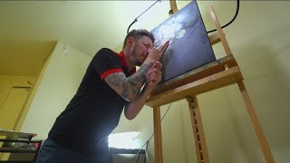 'If a blind guy can do it, maybe you can': Saint Paul artist paints with unique perspective