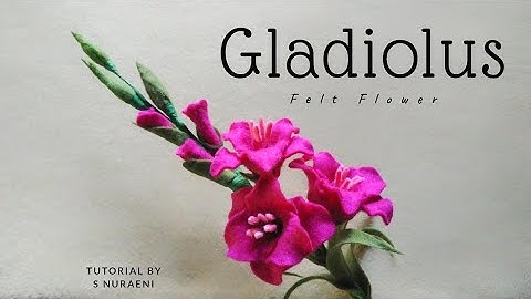 #DIY Gladiolus Felt Flower Tutorial - How to Make Gladiolus Felt Flowers || S Nuraeni