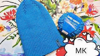 картинка: #вязание #МК_шапка  Мастер - класс шапки с модной макушкой, подробный