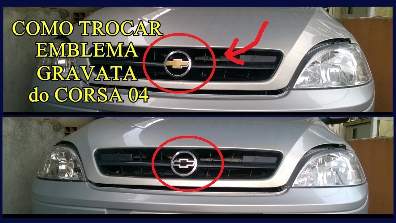 Emblema Corsa Wind Super Adesivo Lateral Vermelho Resinado