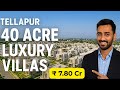 Vision Urjith Villas Tellapur | 40 Acre Luxury Gated Community Triplex Villa For Sale ₹7.80 Cr