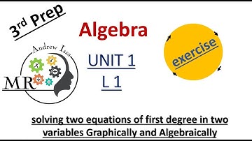 solving two equations of first degree in two variables Graphically and Algebraically- Exercise-p1-t2