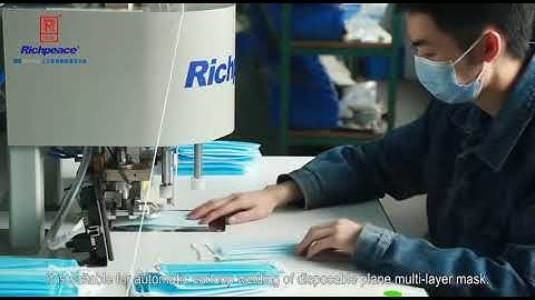 Richpeace semiautomatic earloop welding machine