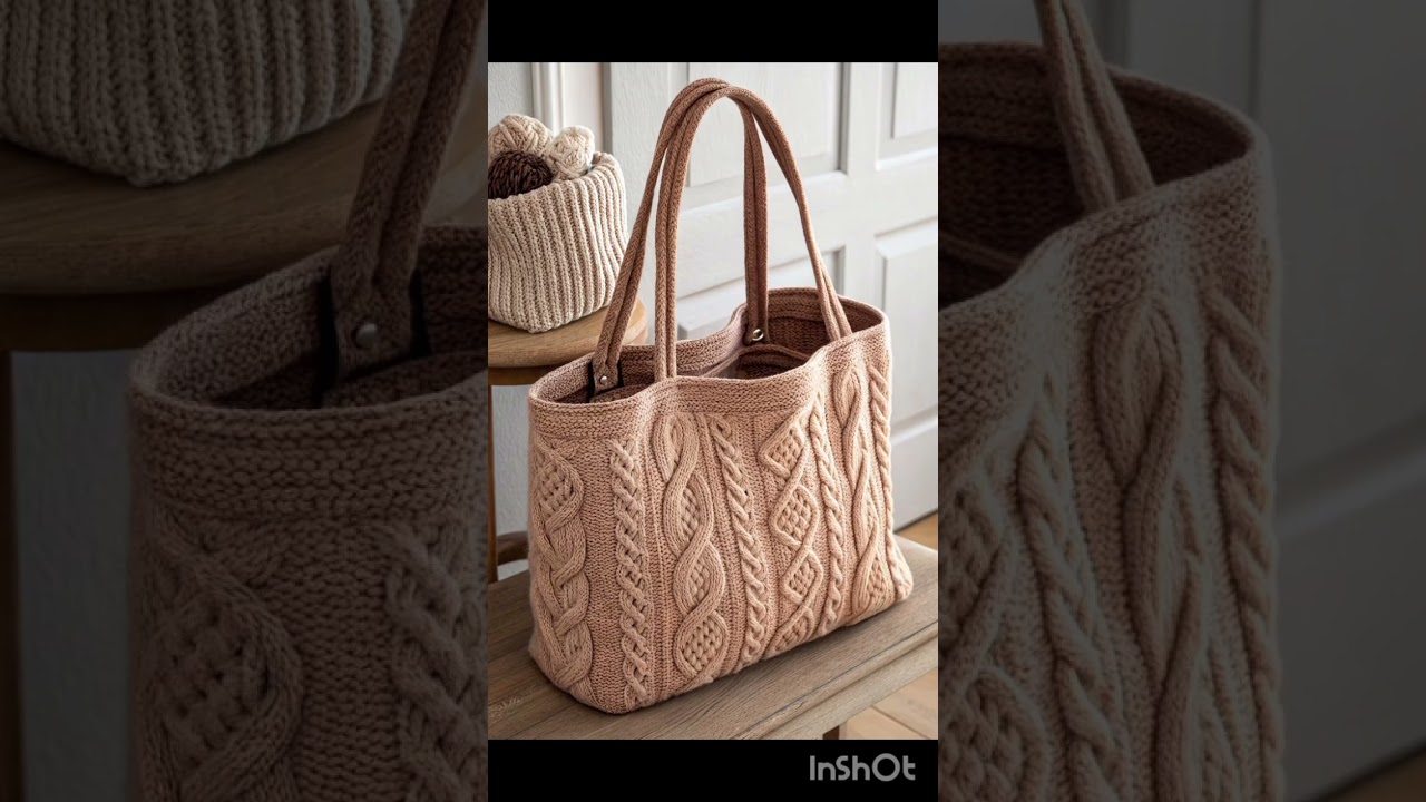 Вязаные сумки спицами становятся главным трендом.