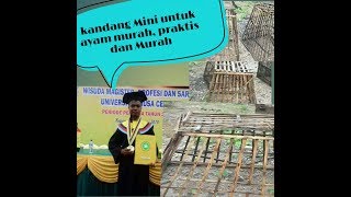 KANDANG POSTAL  AYAM MURAH' MUDAH DAN PRAKTIS