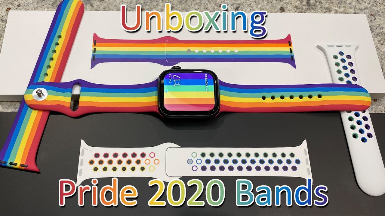 Betydning beskyldninger desillusion Apple Watch Pride Edition (2020) Sports bands Unboxing and Review - YouTube