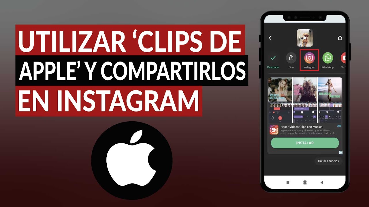 Cómo utilizar 'CLIPS DE APPLE' y compartirlos en Instagram Realiza tus videos YouTube
