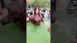 hot busty bhabhi wet in pool