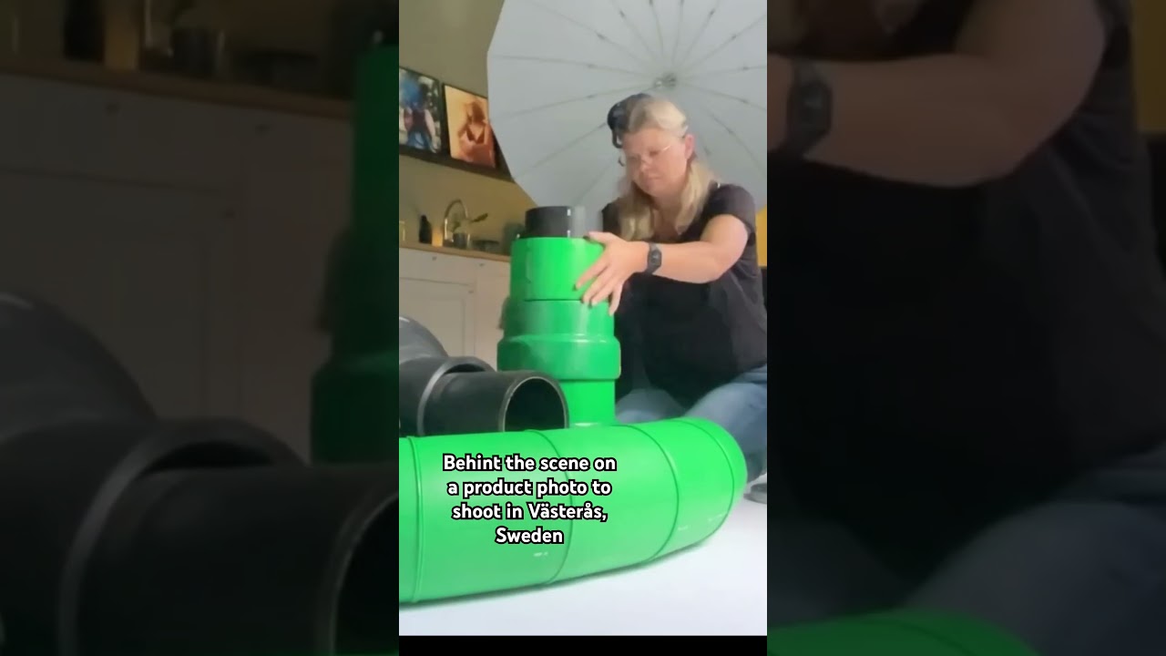 BTS on a product photo to shoot in Västerås, Sweden