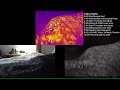 Thermal camera time lapse with wool blanket, ULCANS, poncho, 3D Mesh.