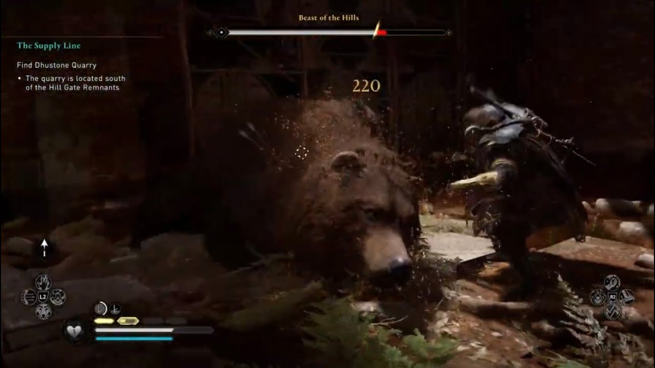 Beast of the Hills Legendary Animal Fight - Assassin's Creed Valhalla